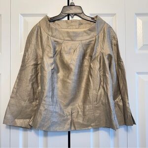 PAUW Amsterdam Shimmering Tan Top, Size 4